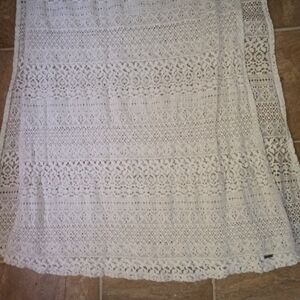 Hollister Cream Lace Skirt